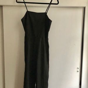Classic casual black jumpsuit